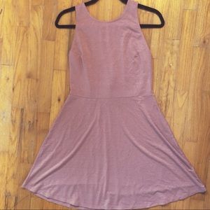 Pink Glittery Skater Dress